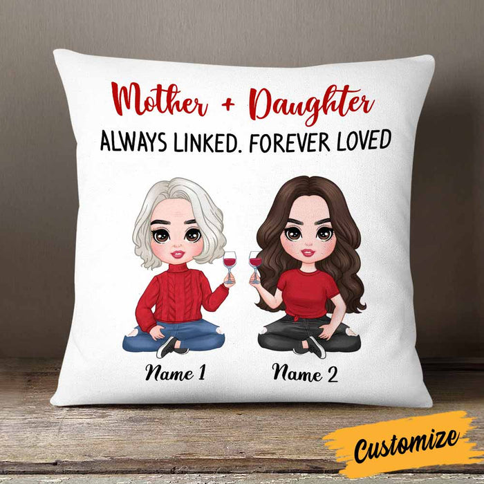 Personalized Mother Daughter Love Pillow JR182 85O58 1