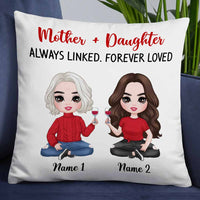 Personalized Mother Daughter Love Pillow JR182 85O58 thumb 1