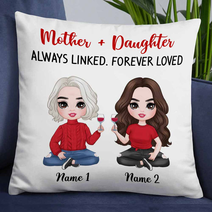 Personalized Mother Daughter Love Pillow JR182 85O58 1