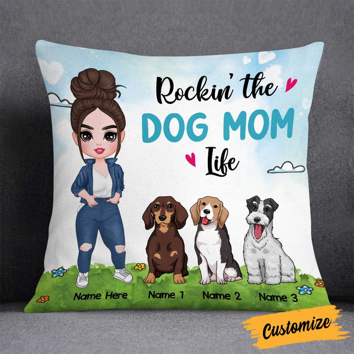 Personalized Dog Owner Mom Pillow JR181 85O58 1