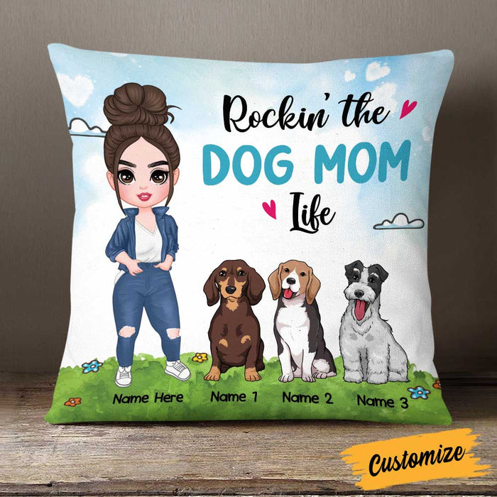 Personalized Dog Owner Mom Pillow JR181 85O58 1