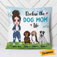 Personalized Dog Owner Mom Pillow JR181 85O58 thumb 1