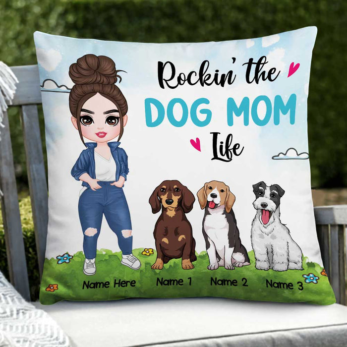 Personalized Dog Owner Mom Pillow JR181 85O58 1