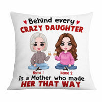 Personalized Mother Daughter Love Pillow JR189 30O57 thumb 1