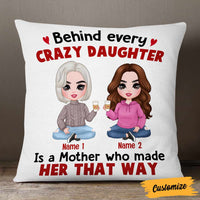 Personalized Mother Daughter Love Pillow JR189 30O57 thumb 1
