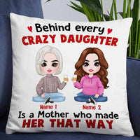 Personalized Mother Daughter Love Pillow JR189 30O57 thumb 1