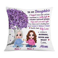 Personalized Mother Daughter Love Pillow JR185 30O57 thumb 1