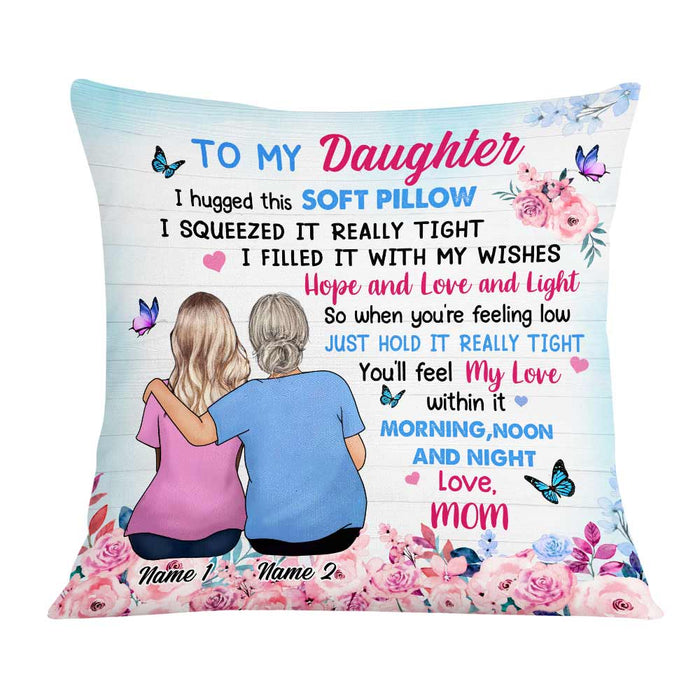 Personalized Mother Daughter Love Pillow JR187 95O57 1
