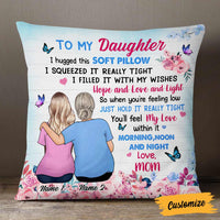 Personalized Mother Daughter Love Pillow JR187 95O57 thumb 1