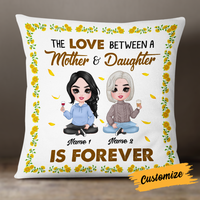 Personalized Mother Daughter Love Sunflower Pillow JR202 23O24 thumb 1