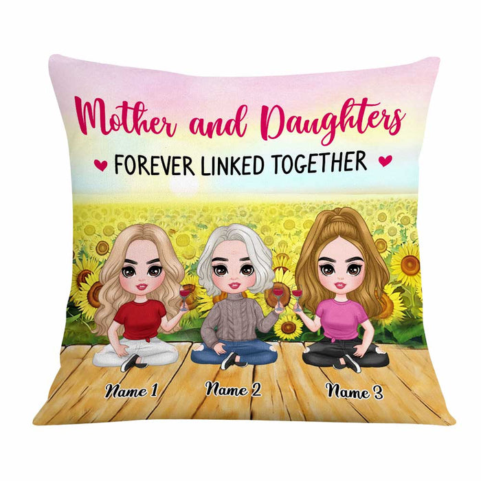 Personalized Mother Daughter Love Pillow JR184 26O58 1
