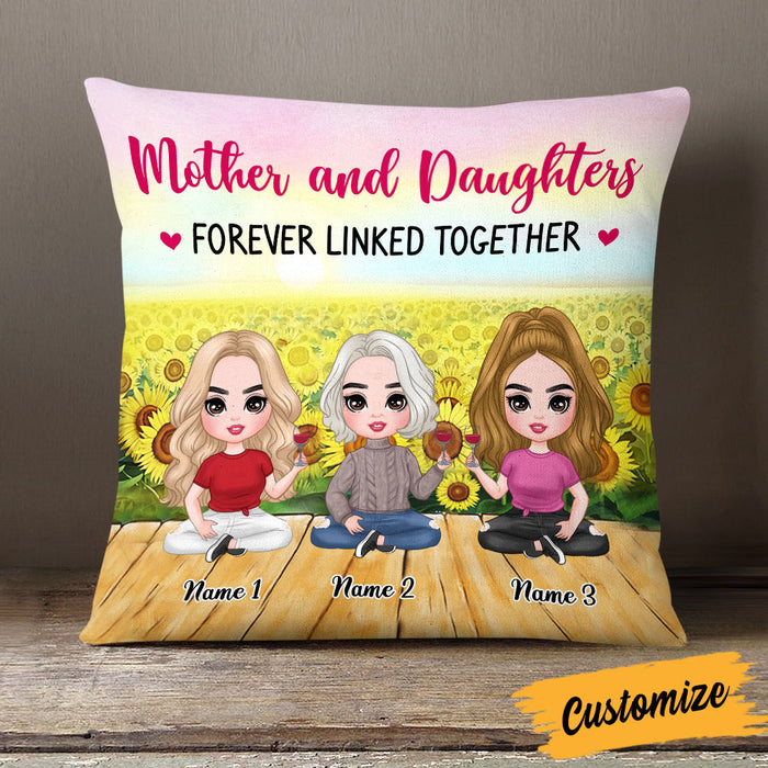 Personalized Mother Daughter Love Pillow JR184 26O58 1
