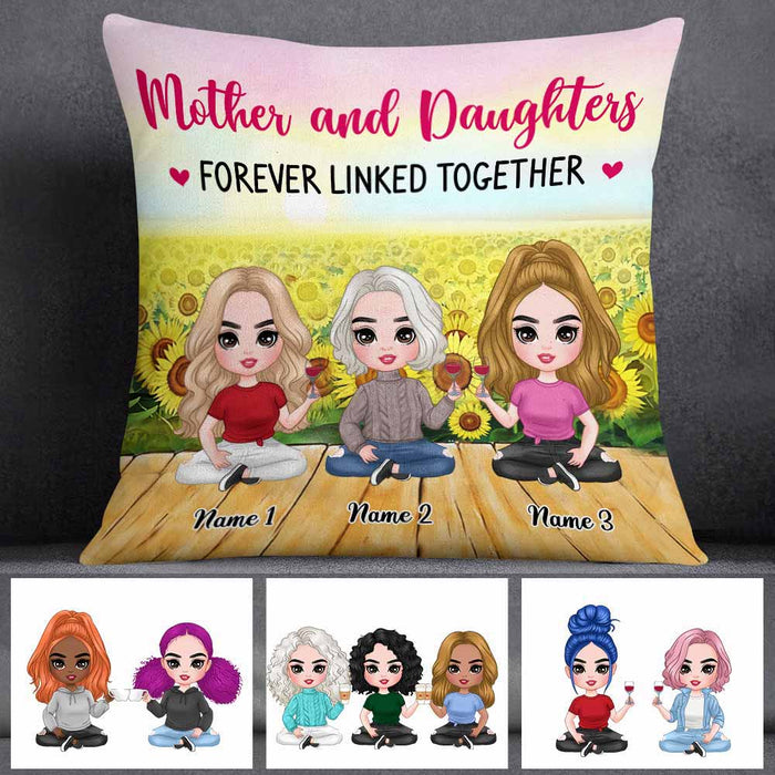 Personalized Mother Daughter Love Pillow JR184 26O58 1