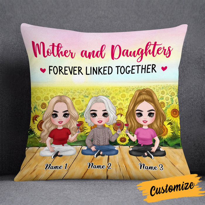 Personalized Mother Daughter Love Pillow JR184 26O58 1