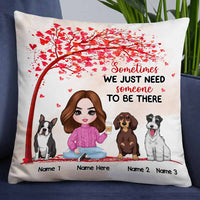 Personalized Dog Owner Someone There Pillow JR183 26O58 thumb 1