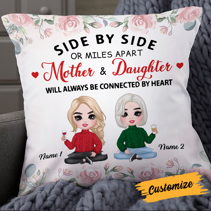 Personalized Mother Daughter Love Pillow JR203 23O24 1