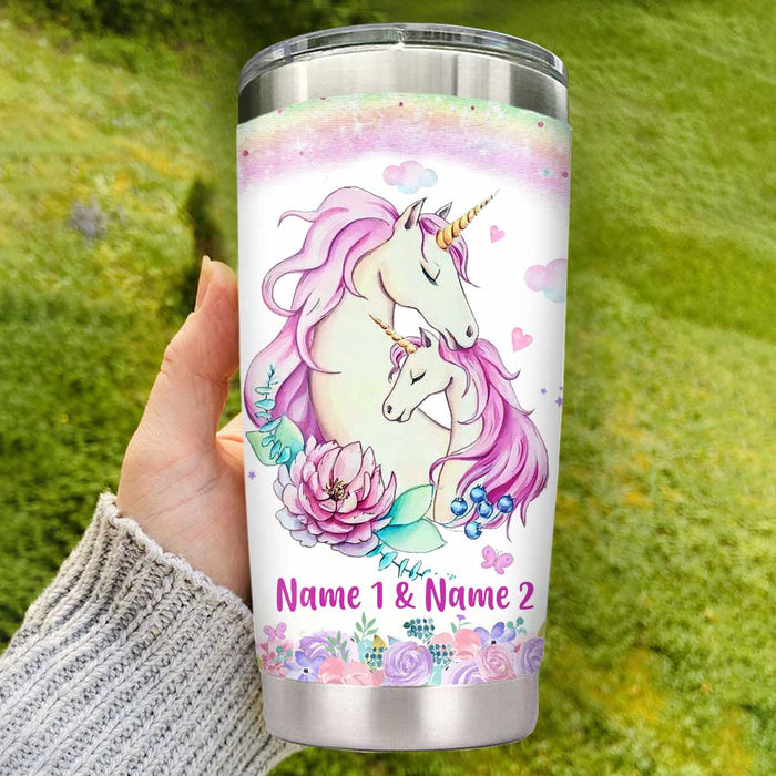 Personalized Unicorn Granddaughter Hug This Steel Tumbler JR71 81O34 1