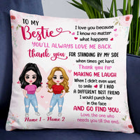 Personalized Friends Icon Thank You Pillow JR182 81O47 thumb 1