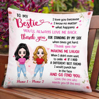 Personalized Friends Icon Thank You Pillow JR182 81O47 thumb 1