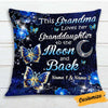 Personalized Butterfly Mom Grandma Granddaughter Grandson Pillow JR183 81O34 1