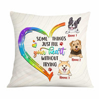 Personalized Dog Owner Heart Pillow JR184 95O47 thumb 1