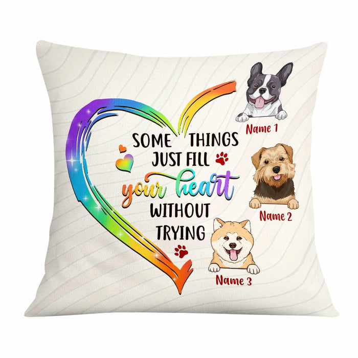 Personalized Dog Owner Heart Pillow JR184 95O47 1