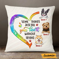 Personalized Dog Owner Heart Pillow JR184 95O47 thumb 1