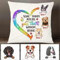 Personalized Dog Owner Heart Pillow JR184 95O47 thumb 1
