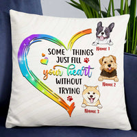 Personalized Dog Owner Heart Pillow JR184 95O47 thumb 1