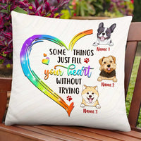 Personalized Dog Owner Heart Pillow JR184 95O47 thumb 1