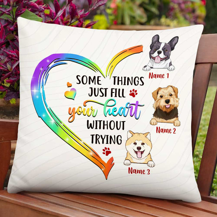 Personalized Dog Owner Heart Pillow JR184 95O47 1