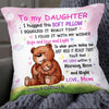 Personalized Bear Daughter Hug This Pillow JR182 95O34 1