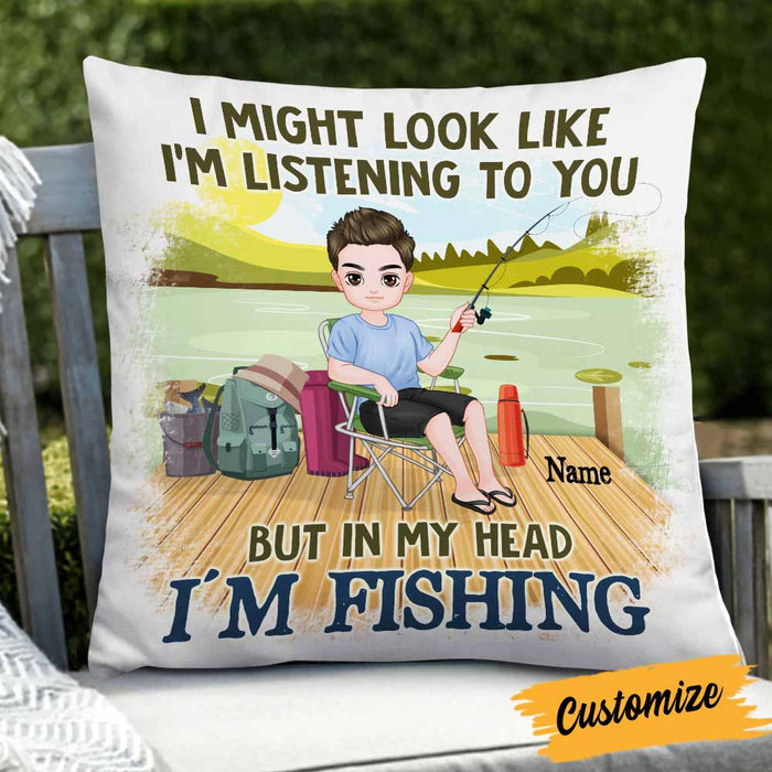 Personalized Love Fishing Pillow JR193 26O58 1