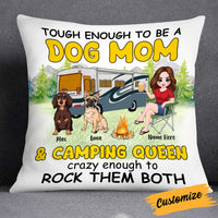 Personalized Love Camping Dog Mom Pillow JR192 85O34 thumb 1