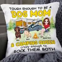 Personalized Love Camping Dog Mom Pillow JR192 85O34 thumb 1