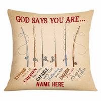 Personalized Love Fishing You Are Pillow JR191 85O34 thumb 1