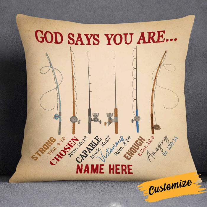 Personalized Love Fishing You Are Pillow JR191 85O34 1