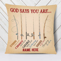 Personalized Love Fishing You Are Pillow JR191 85O34 thumb 1