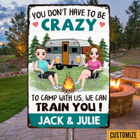 Personalized Camping Couple Metal Sign JR196 85O47 thumb 1