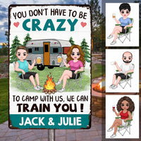 Personalized Camping Couple Metal Sign JR196 85O47 thumb 1
