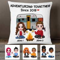 Personalized Camping Couple Pillow JR195 85O53 thumb 1