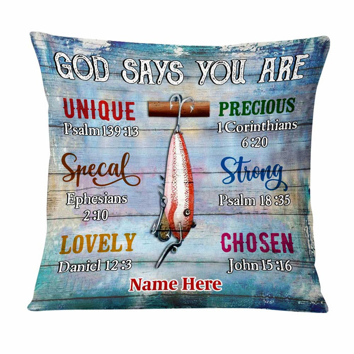 Personalized Love Fishing Pillow JR193 30O47 1