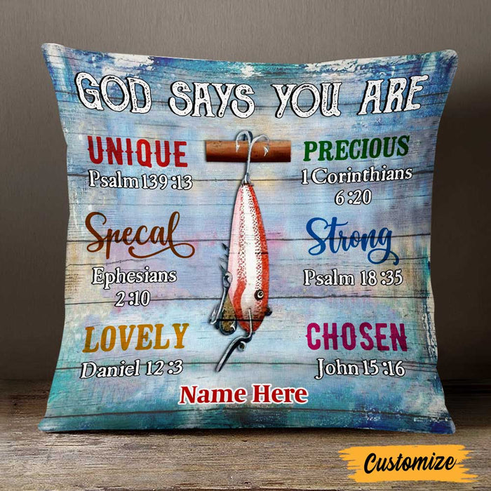 Personalized Love Fishing Pillow JR193 30O47 1
