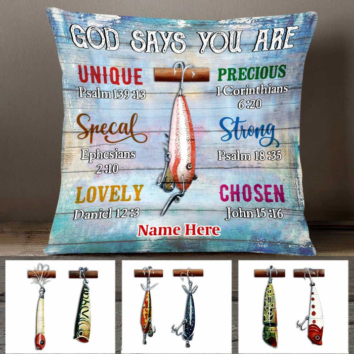 Personalized Love Fishing Pillow JR193 30O47 1