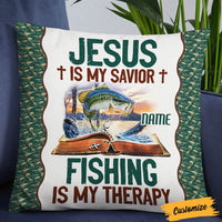 Personalized Love Fishing Jesus Pillow JR197 95O36 thumb 1