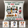 Personalized Love Camping With Dog Pillow JR194 95O36 1