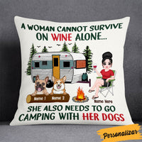 Personalized Love Camping With Dog Pillow JR194 95O36 thumb 1