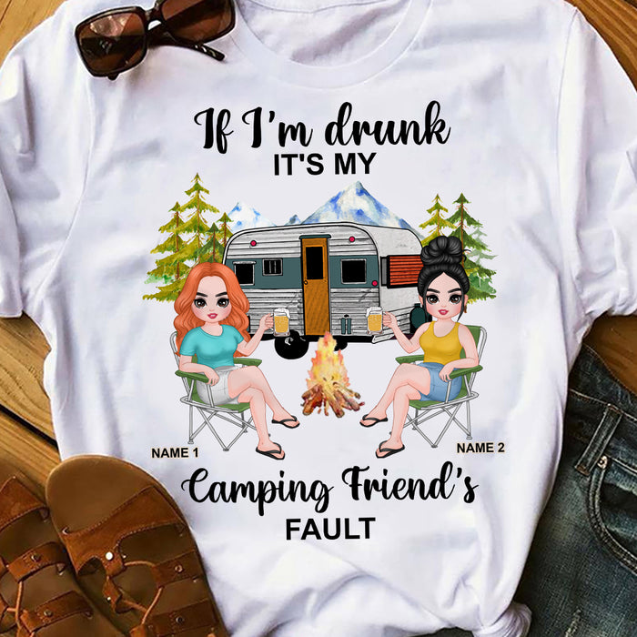 Personalized Love Camping Friends T Shirt JR192 26O58 1