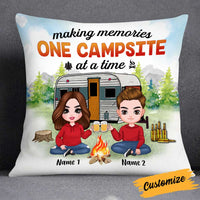 Personalized Camping Campsite Memory Couple Pillow JR35 24O34 thumb 1