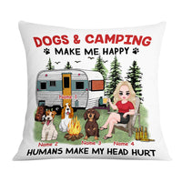 Personalized Love Camping Dog Pillow JR194 30O57 thumb 1